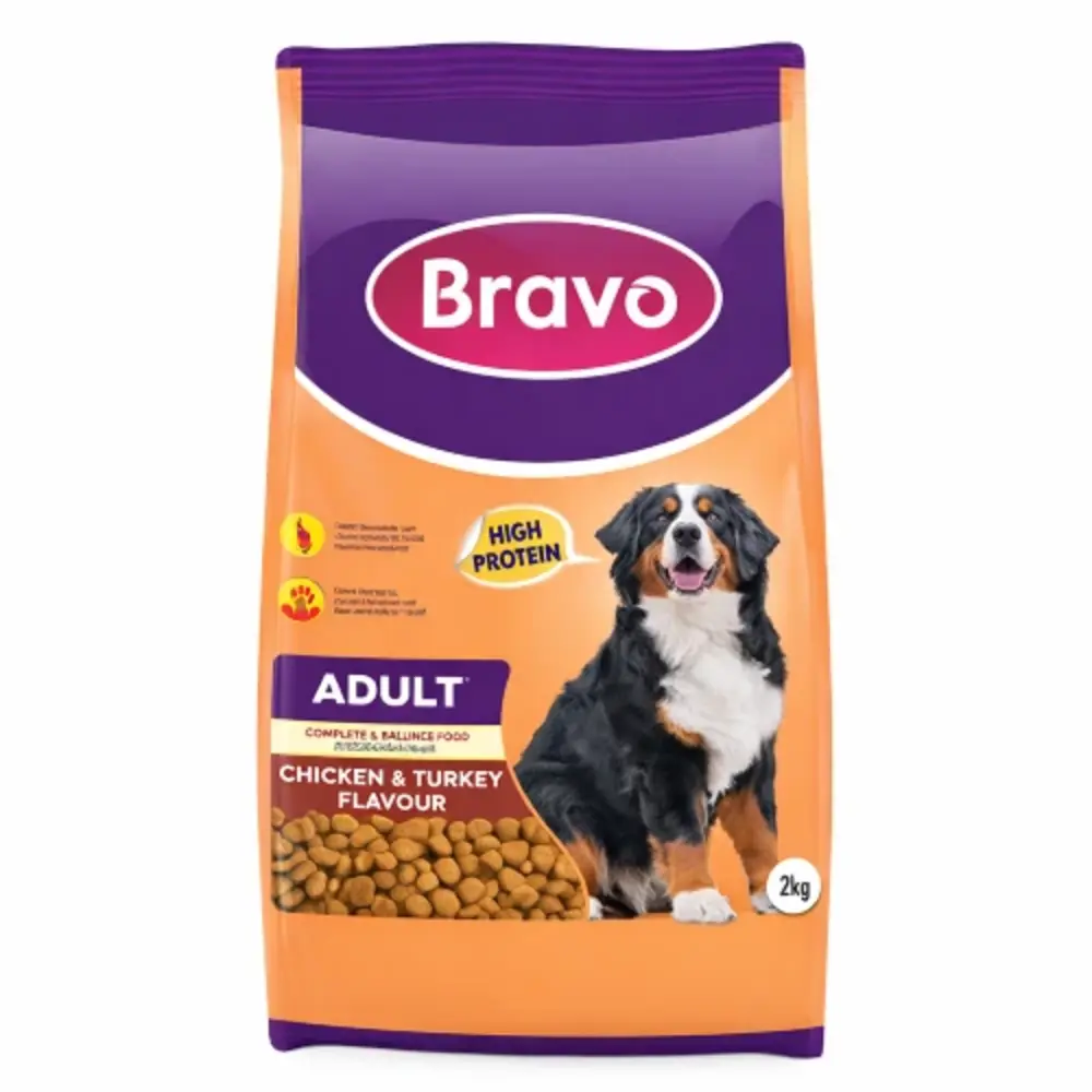 Bravo Chicken Turkey Dog Food 2Kg